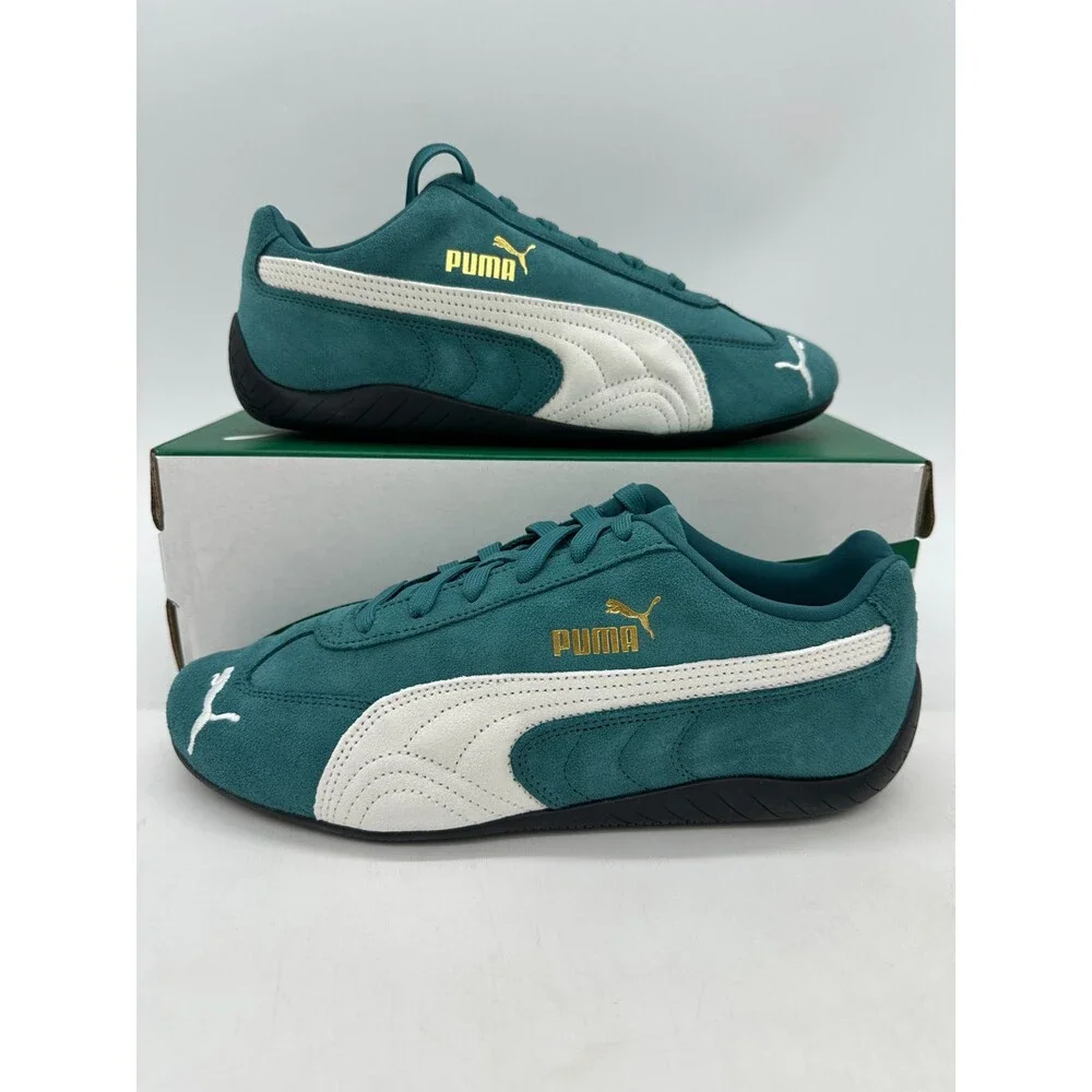Puma Speedcat OG Men's Size 11.5 Blue White Black Suede Athletic Shoes 398846 67